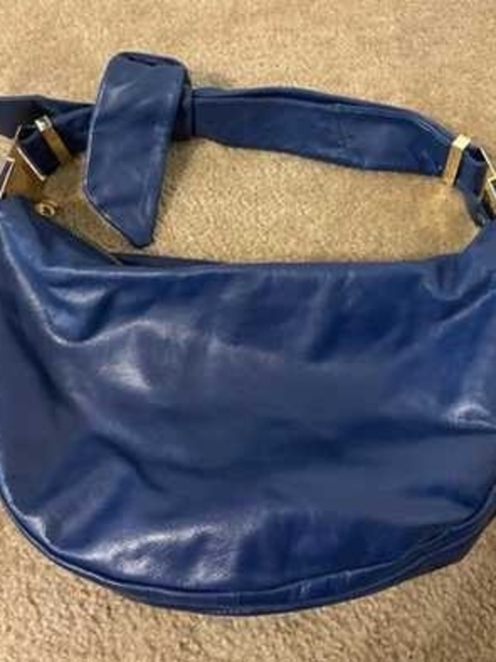 Badgley Mischka Women's Leather Teal Shoulder Bag